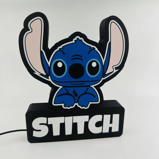 Stitch LED Light Box with Remote Control - Fun Disney Decor Stitch LED Nightlight