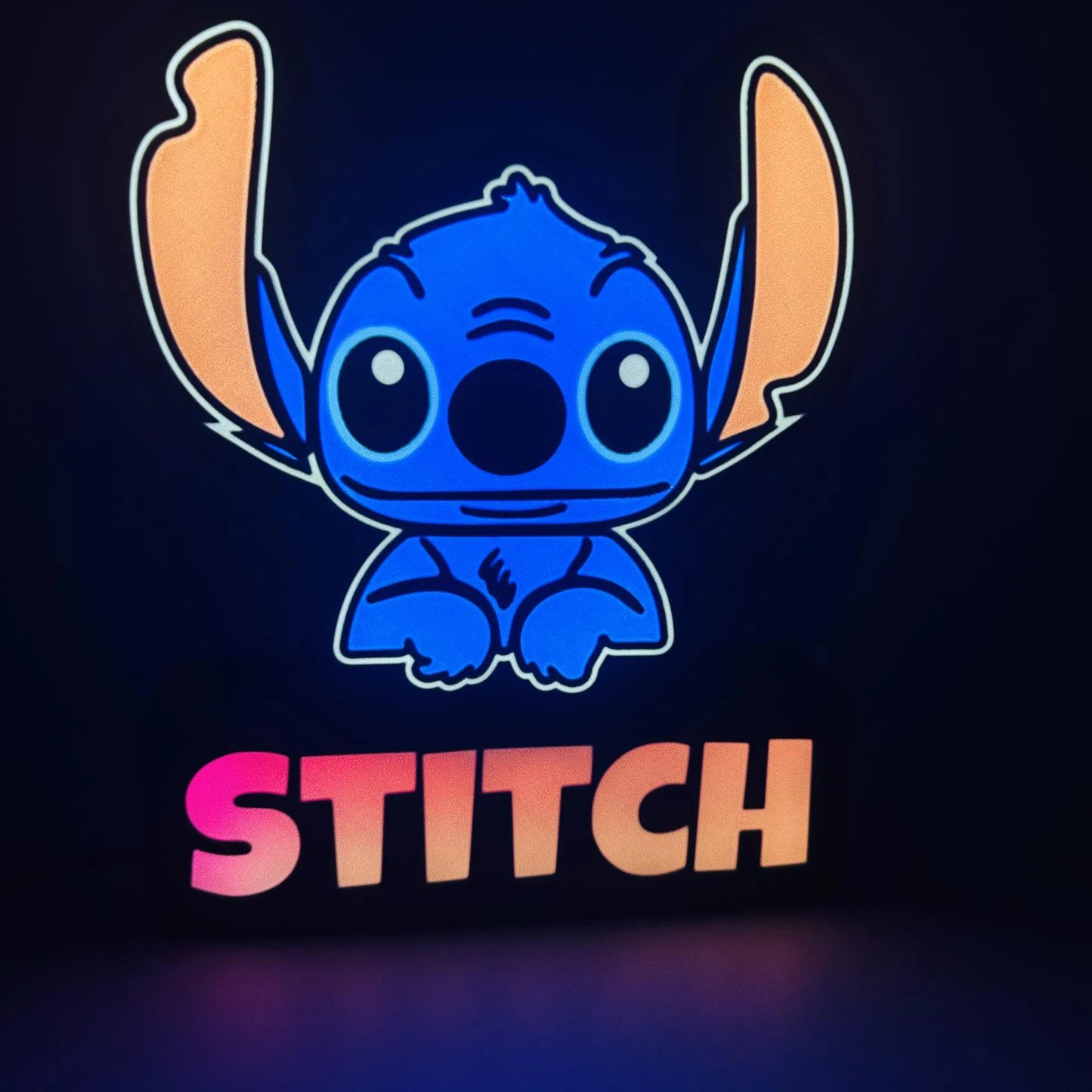 Stitch LED Light Box with Remote Control - Fun Disney Decor Stitch LED Nightlight