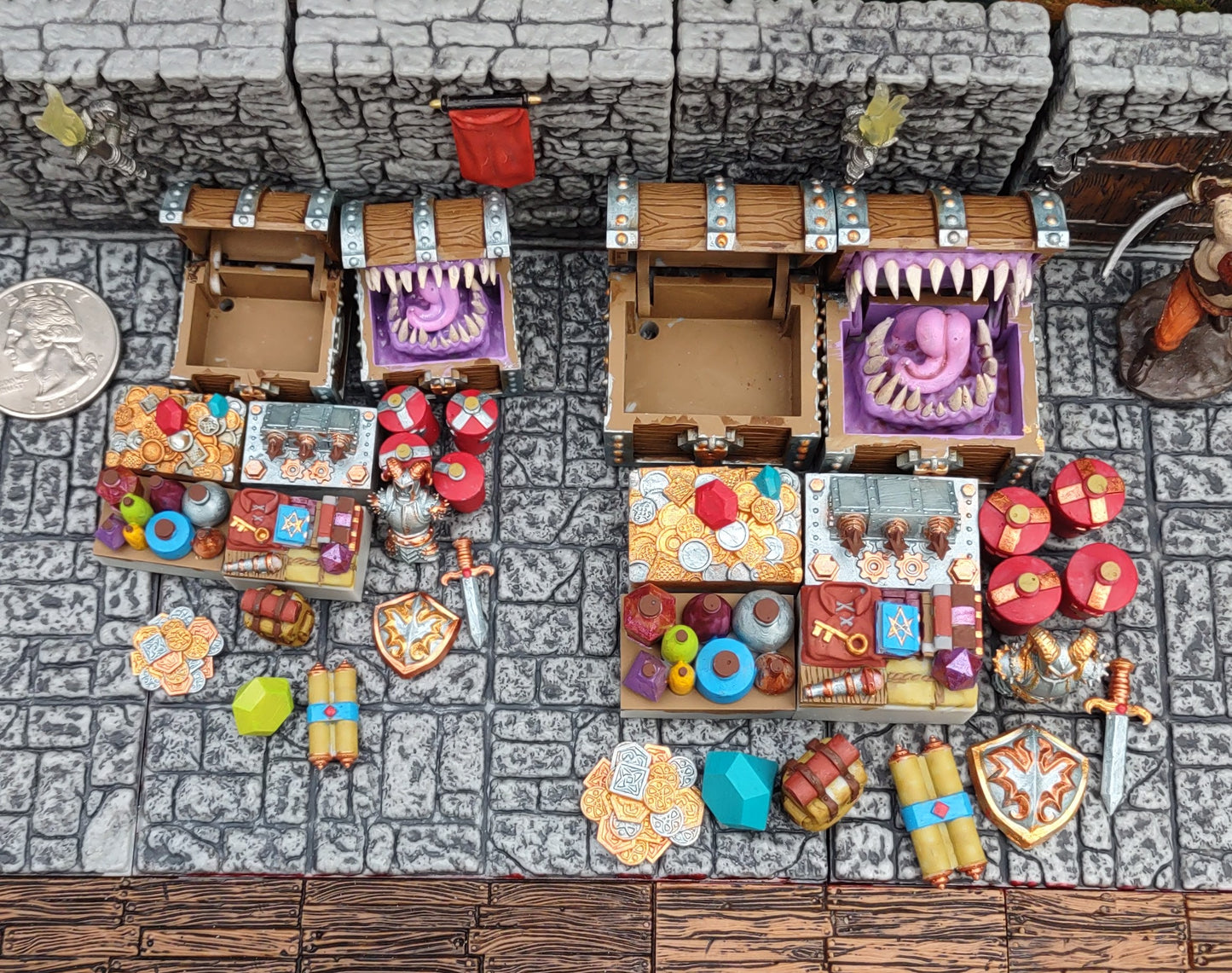 Working Chest, Treasure, and Mimic for DnD, TTRPGs