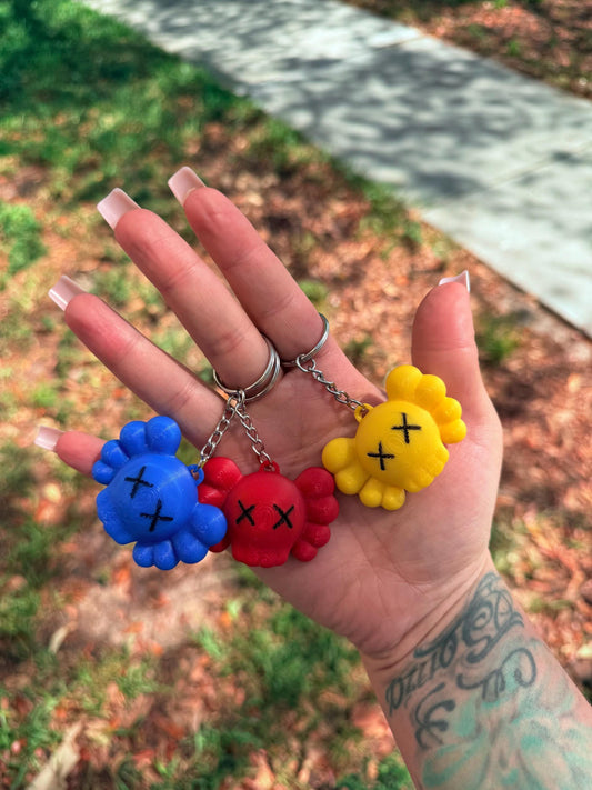 Custom KAWS Keychain – Variety of Colors | Streetwear-Inspired Accessory | Art Toy Key Ring