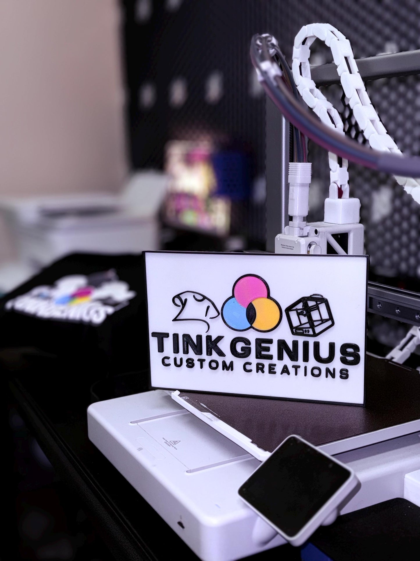 Custom Business Sign – Personalized Multicolor Plaque with Optional Gloss Finish