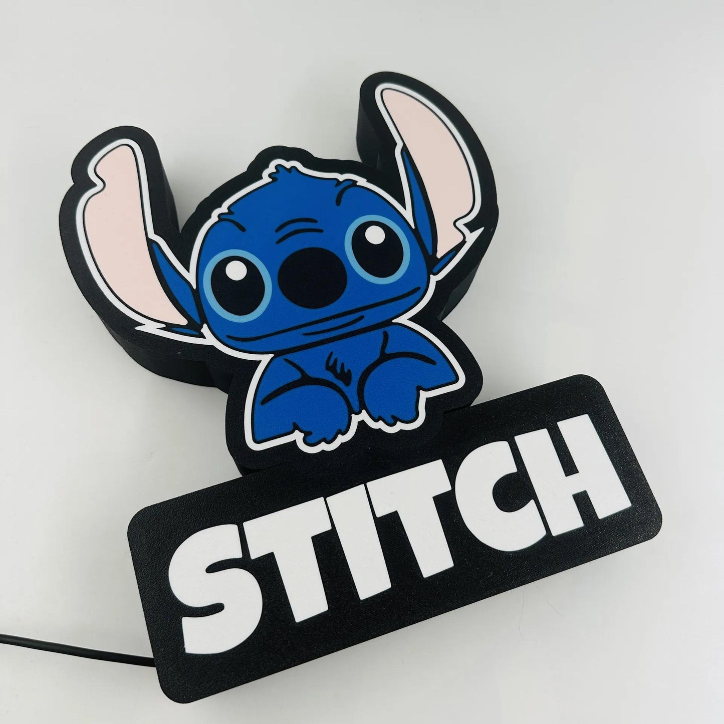 Stitch LED Light Box with Remote Control - Fun Disney Decor Stitch LED Nightlight