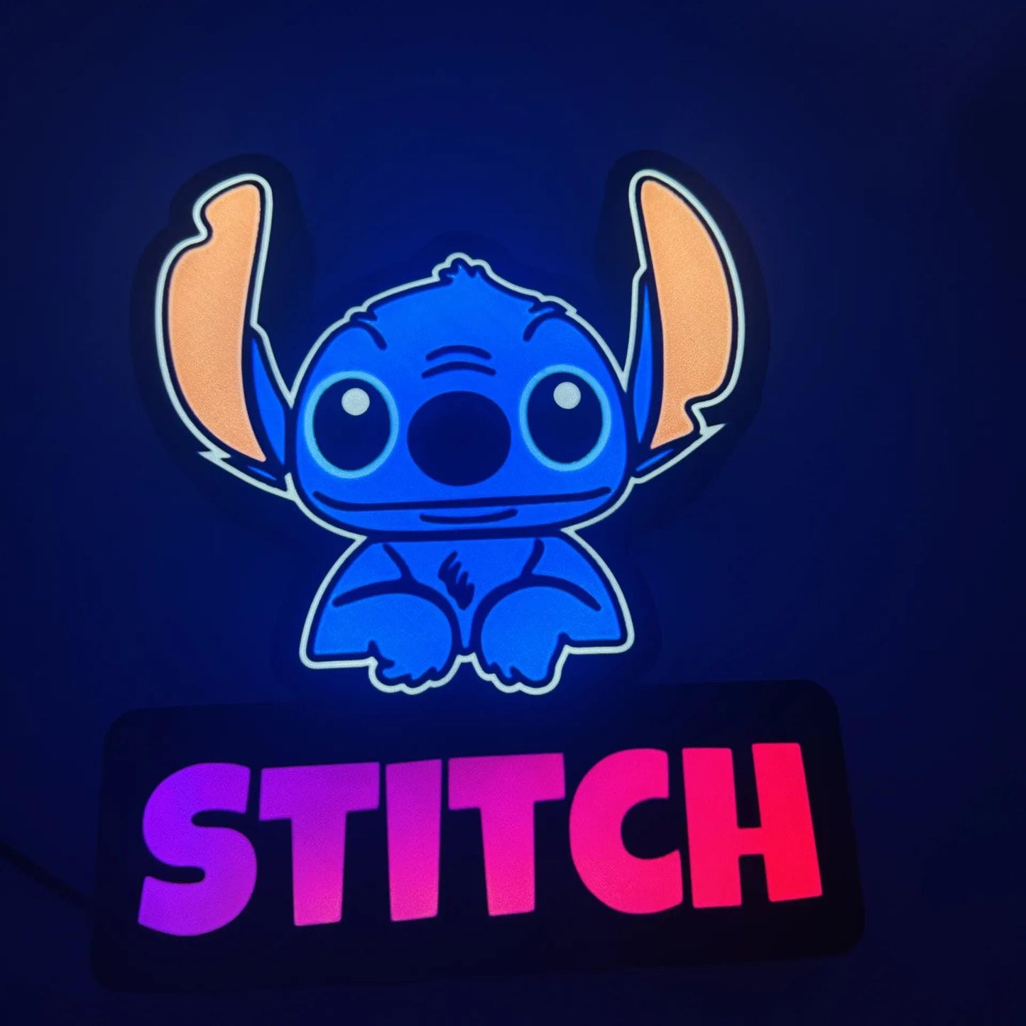 Stitch LED Light Box with Remote Control - Fun Disney Decor Stitch LED Nightlight