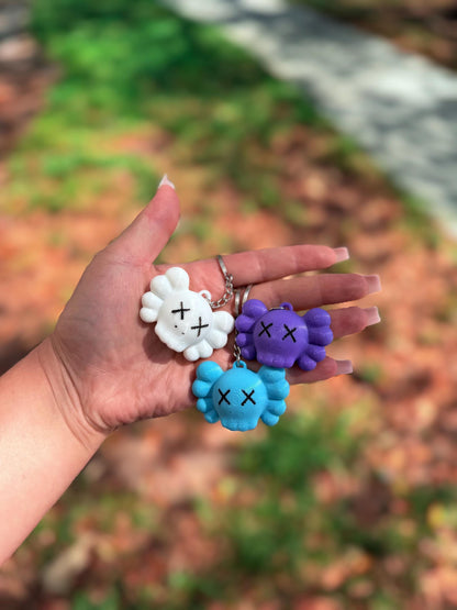 Custom KAWS Keychain – Variety of Colors | Streetwear-Inspired Accessory | Art Toy Key Ring
