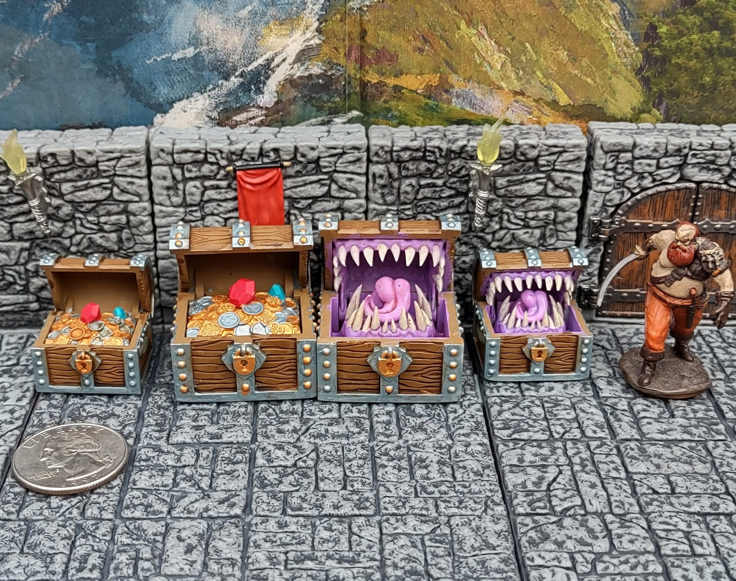 Working Chest, Treasure, and Mimic for DnD, TTRPGs