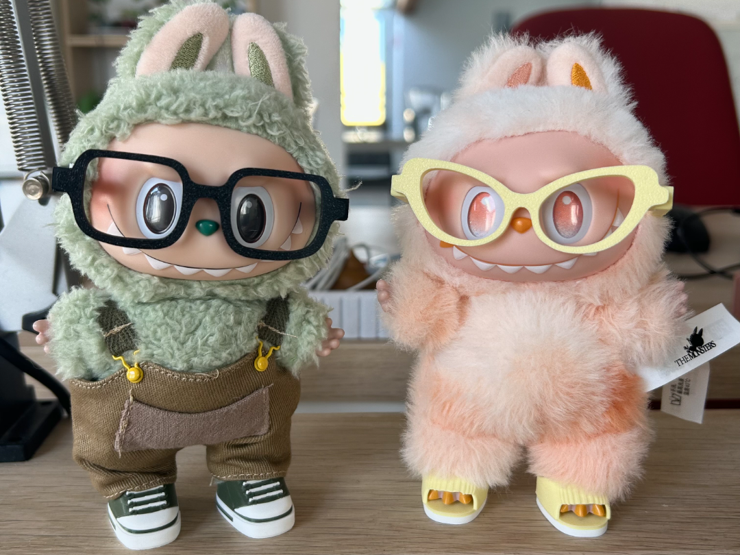 Labubu Custom Glasses Set - 3D Printed Labubu Accessories - Give your Labubu Style