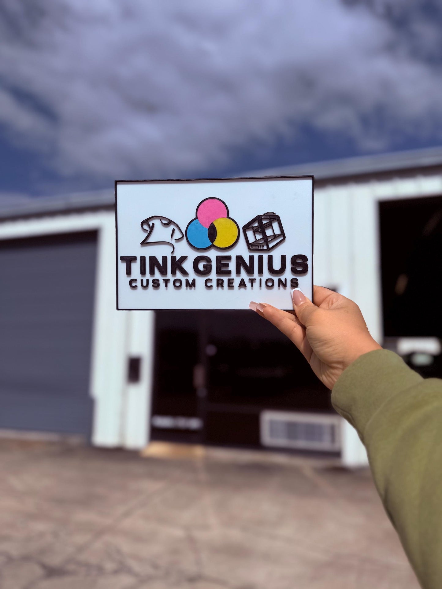 Custom Business Sign – Personalized Multicolor Plaque with Optional Gloss Finish
