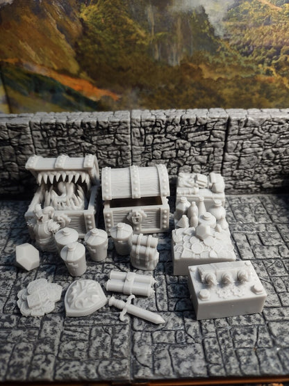 Working Chest, Treasure, and Mimic for DnD, TTRPGs