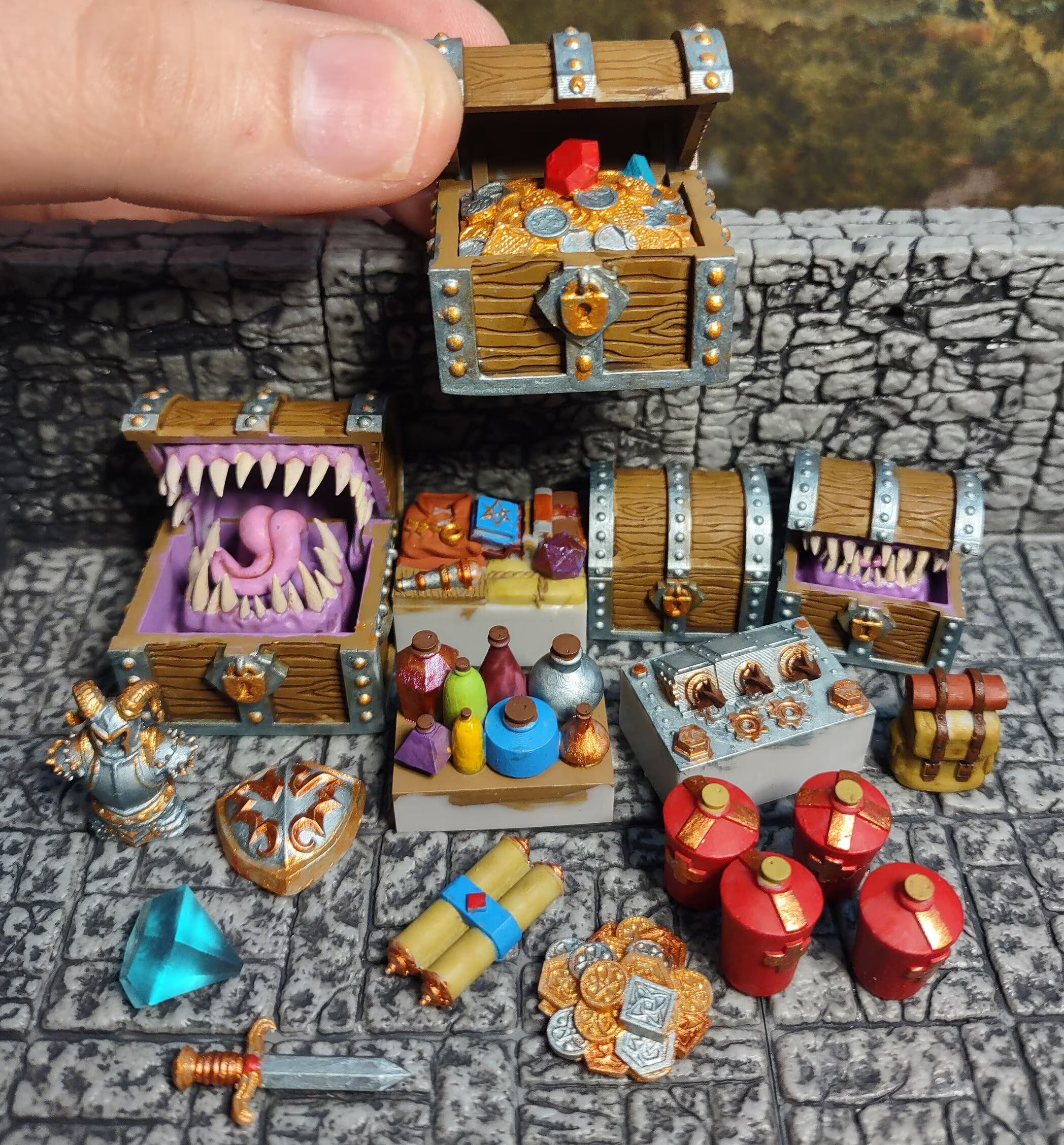Working Chest, Treasure, and Mimic for DnD, TTRPGs